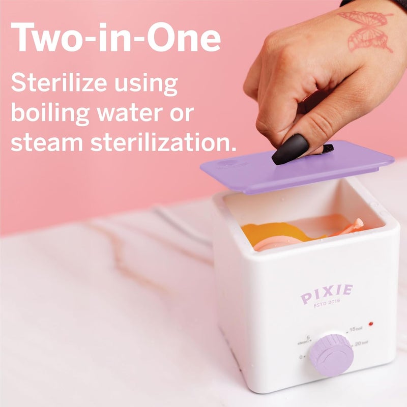 Pixie Cup Pixie Menstrual Cup & Disc Boiler Sterilizer - Easily Clean Your Period Cup in Boiling Water! Kills 99.9% of Germs with Cleaner Solution for Feminine Care - FSA Eligible and HSA Eligible - Image 3